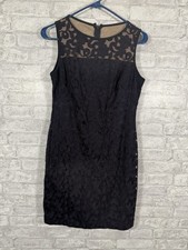 NWT RALPH LAUREN Women's Petites Dessa Navy Lace Overlay Sheath Dress 6p.