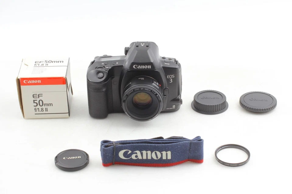 Tested [Near MINT] Canon EOS 3 35mm Film Camera EF 50mm f/1.8 II Lens From JAPAN - Image 4 of 4
