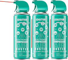 Compressed Canned Air Duster - 3 PCS Disposable Compressed Air Duster Can Cleani
