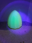 Vintage Vaseline or Uranium Milk Glass Ceiling Light Cover (3-1/4"  top)