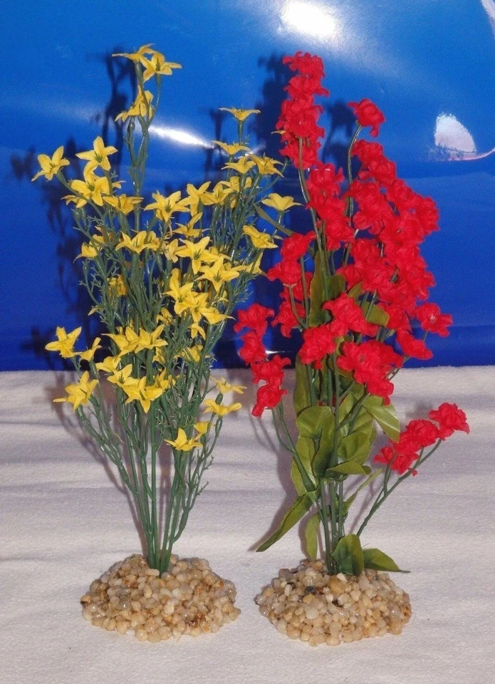 11 in. Violeta PÚRPURA Suave Seda Aliento Bebé FLOR Seda Planta, Base Piedra, Dorado Foto 4 de 4