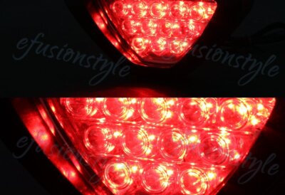 Universal SPORTY F1 Style Triangle 12 LED Rear Stop Tail 3rd Brake Light