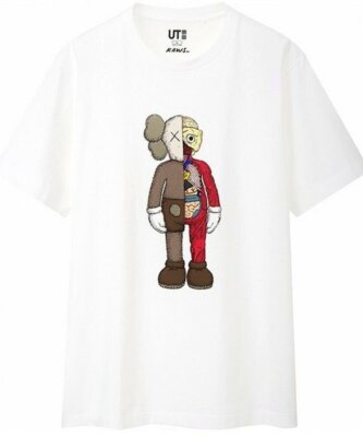 UNIQLO　KAWS Tシャツ　9枚 KAWS x UNIQLO UT Flayed Anatomy White Tee Size JP XS-4XL New