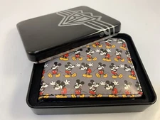 Men's Bi-fold Wallet - Gray Red Yellow Disney Mickey Mouse - Buckle Down