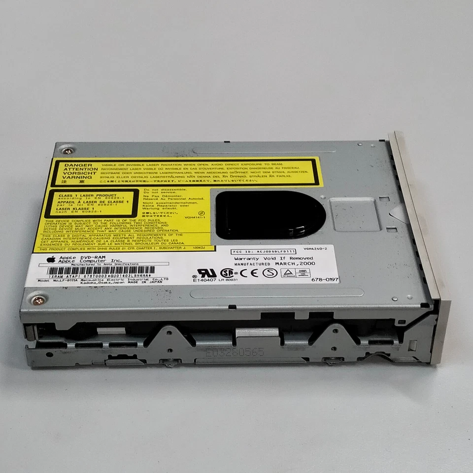 Unidad óptica genuina Apple Power Mac G4 DVD-RAM IDE LF-D111A 678-0197 Foto 2 de 4