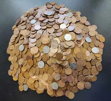 LOT of 1# POUND LB Unsearched Lincoln Wheat Cents 1c - Old U.S. Estate Coin Lots