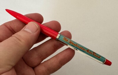 Vintage ''Floaty'' Ball Point Pen Mt. Washington Auto Road, made in Denmark