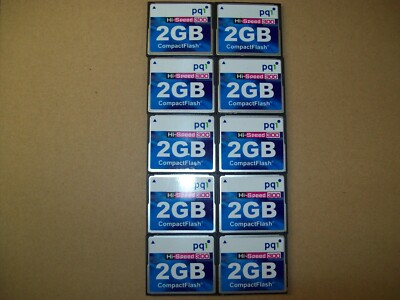10pcs pq1  Compact Flash 2GB Hi-Speed 300