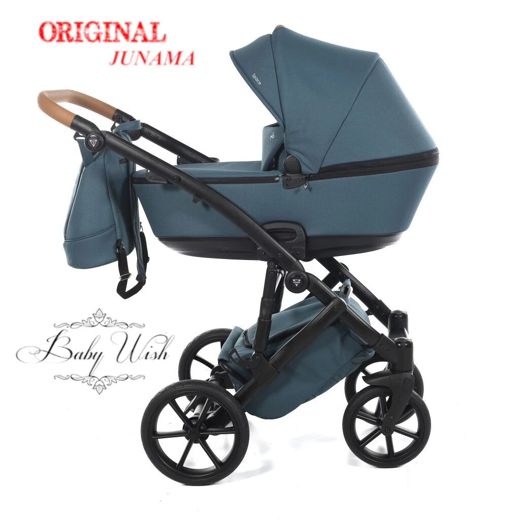 JUNAMA SPACE V2 BABY PRAM STROLLER 2in1 , CARRYCOT+ PUSHCHAIR