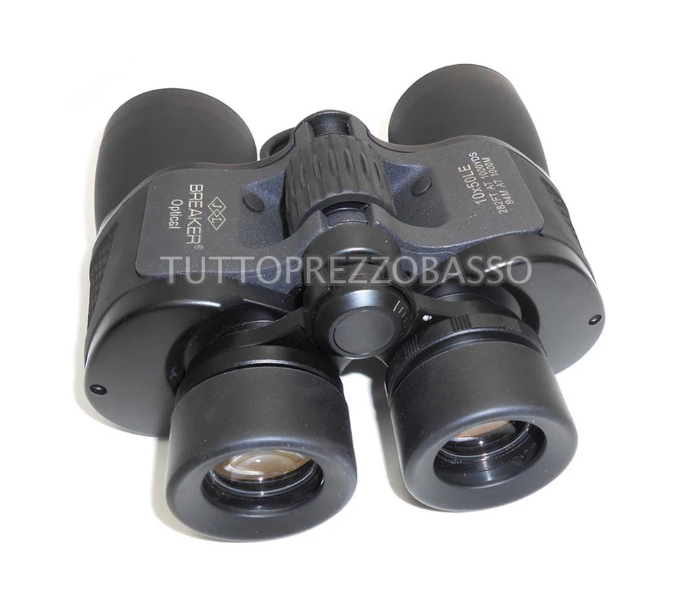 Binocolo lente zoom 10x50 cannocchiale ottico alta risoluzione 10x50LE + borsa