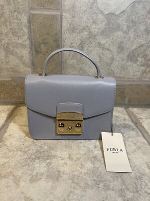 FURLA METROPOLIS CO グレー Furla Metropolis mini crossbody in Gray - NEW with Tags | eBay