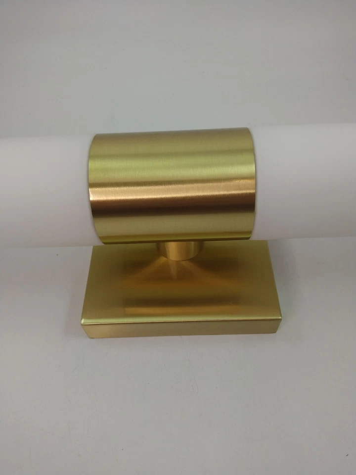 Tocador de baño Aero 2 luces de latón satinado ADA iluminación de pasillo Livex moderno Art Deco Foto 3 de 4