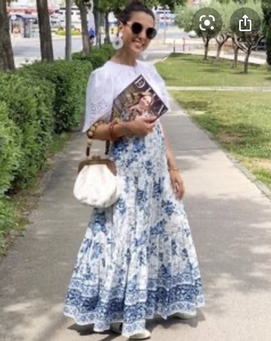 Blue white skirt new arrivals