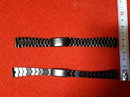 CASIO lotto cinturini Cinturino Orologio in Acciaio Inox Metallo Nero omega  | eBay