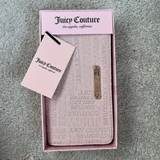Juicy Couture Pink Diamond Zip Around Wallet Clutch NWT