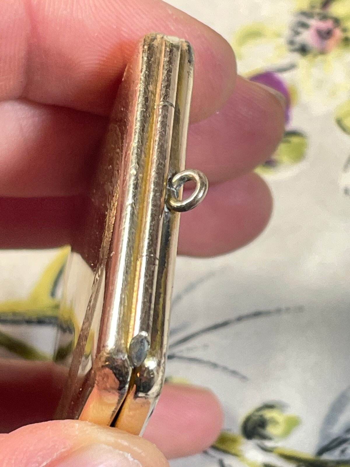 Antique Marathon Brass Plated Rectangular Picture… - image 8