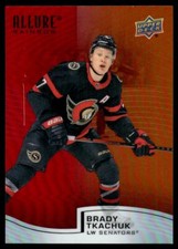 Brady Tkachuk 2021-22 Upper Deck Allure Rainbow Red-Orange #R-67 NHL Hockey Card
