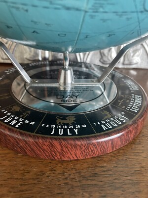 Analemma Zodiak Astrology Rand McNally World Globe 12