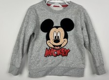 Mickey Mouse Pullover Sweatshirt Toddler 2-4 Years 2 3 4 H M Heather Gray Unisex