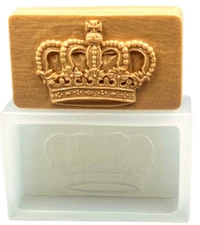 CROWN SILICONE MOLD  for soap making and other crafts, ROYAL CROWN