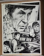 Creation Salutes Star Trek Leonard Nimoy as Spock 1989 Chuck Frazier Art