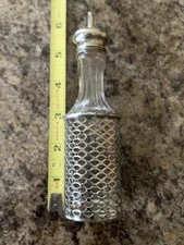 Vintage Sterling Silver & glass Vinaigrette Dispenser Excellent Used Condition