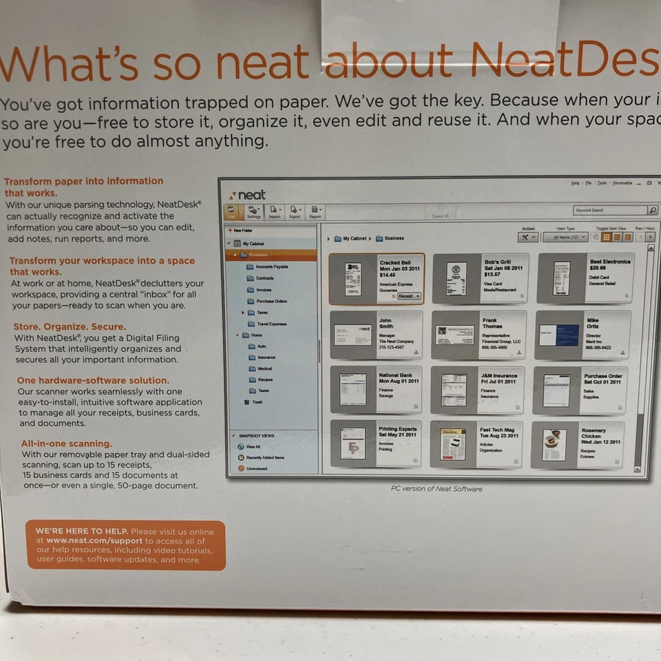 Neat Desk Desktop Scanner and Digital Filing - Image 3 of 4