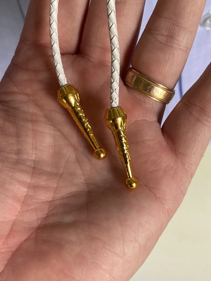 Corbata vintage reciclada Holly Hobbie Country Kitsch Bolo Lariat Foto 4 de 4