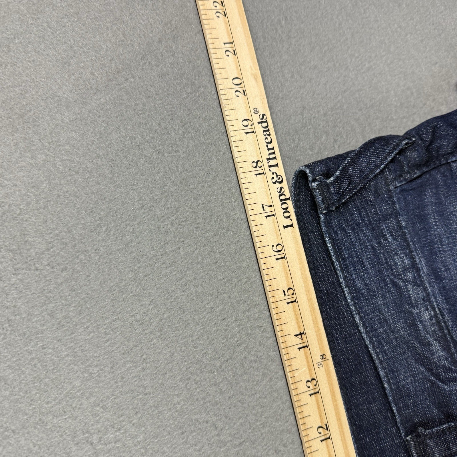 True Religion Jeans Men's 33 (Fits 35x34) Skinny Flap Pockets Blue Embroidered