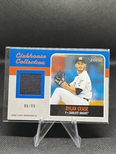 DYLAN CEASE 2019 TOPPS HERITAGE MINORS CLUBHOUSE COLLECTION RELIC BLUE #D /99
