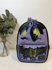 Loungefly Disney Backpack: Maleficent Dragon Lenticular GITD Mini-Backpack - NWT