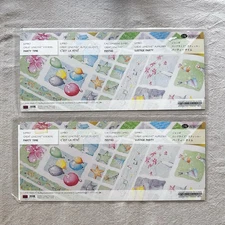 Set 2 CREATIVE MEMORIES Party Time Great Lengths Stickers Borders 4 Sheets NEW