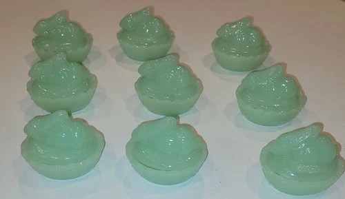 HUGE Lot -9 RARE Vintage Jadeite Easter Bunny Rabbit on Basket Nest Trinket Dish