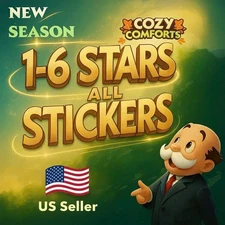 Monopoly Go Stickers 1⭐-6⭐(ALL STICKERS AVAILABLE) IN CHEAPEST 🤑FAST 24/7💌