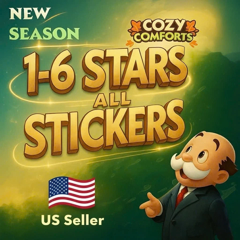 Монополия наклейки_Go! 1⭐-6⭐ (доступны все наклейки) САМЫЕ ДЕШЕВЫЕ 🤑БЫСТРЫЕ 24/7💌 - Изображение 2 из 2