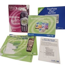 Vintage TRACFONE BOOKLET Papers Instructions no Phone Retro Lookback OLD Flaws