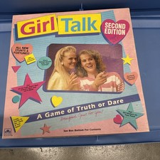 Vintage 1990 Girl Talk 2nd Edition Board Game of Truth or Dare Party Golden Rare