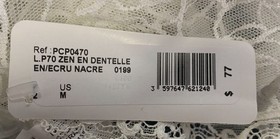 $77 Epure Lise Charmel Women White Dentelle Etoile Lace Brief Panties Size M