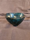 Vintage Blenko Cobalt Blue Free Form Abstract Art Glass Bowl/Ashtray