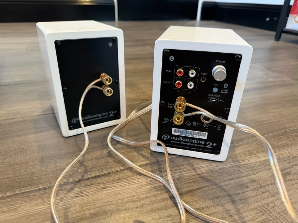 Audioengine A2+ 24 Bit 60 Watt Bluetooth Desktop Computer Speakers for Music - Image 4 of 4