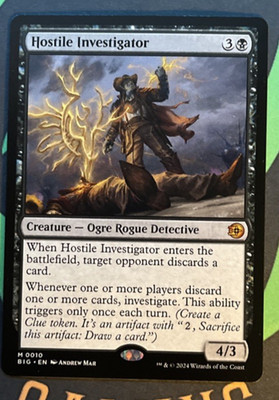 Hostile Investigator Outlaws of Thunder Junction: the Big Score Mythic MTG