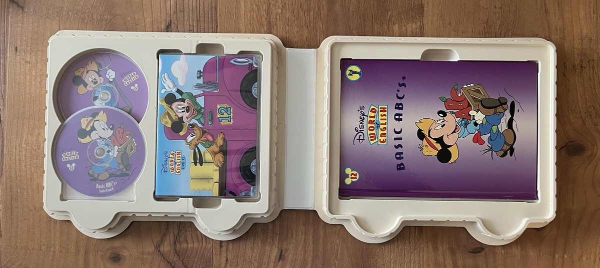 Disney's World Of English 12 Collectible Learning Books Cds & DVD