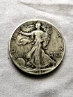 1941 P WALKING LIBERTY HALF DOLLAR 90% SILVER  50¢ face