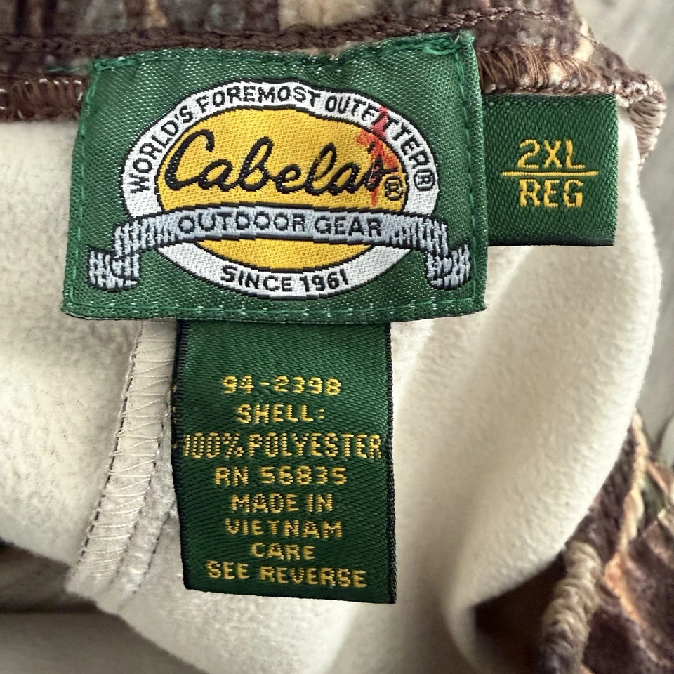 Cabelas RealTree Advantage Max-4 Camuflaje Polar Estribos Pantalones de Caza Para Hombres 2XL Reg Foto 2 de 4