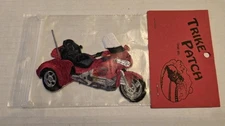 TRIKE Embroidered Red Motorcycle Patch 4.5" New Ships Free 