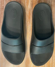 Oofos Slide Sandals Black Men’s Size 11, Women’s Size 13