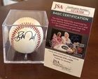 Ben McDonald Autographed Baseball, Orioles #1 Draft Pick in 1989 - COA by JSA