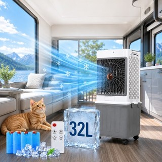 Portable Air Conditioner 32L Cooler Cooling Fan Humidifier Evaporative Cool