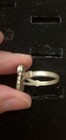 Vintage Women’s Sterling Silver Amber Cabochon Ring Sz 10.5 — photo 4