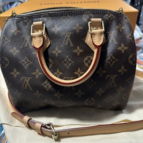 Louis Vuitton Speedy25 B Monogram Handbag 2WAY Shoulder bag Crossbody Women